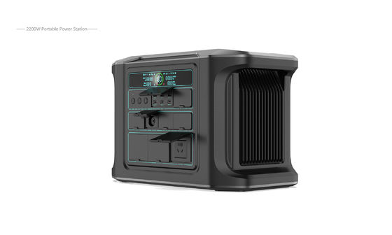 재생 가능한 휴대용 발전소 2200W LiFePO4 배터리 야외 에너지 저장