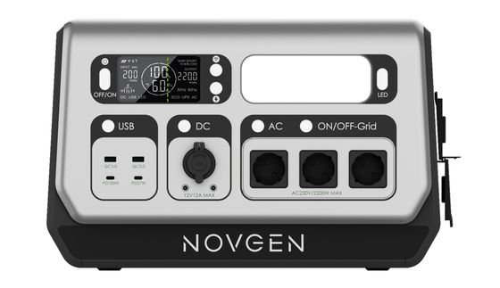 2048WH 2200W 태양 에너지 저장 시스템 발코니 휴대용 발전소